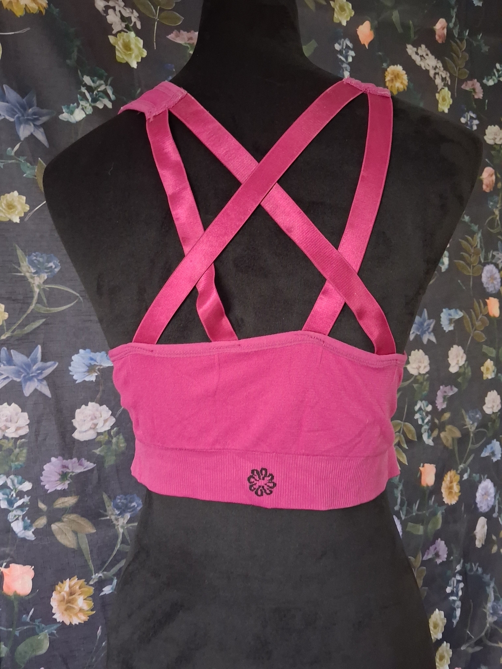 Pro Player Magenta Racerback Crop Tank - Picture 2 of 2